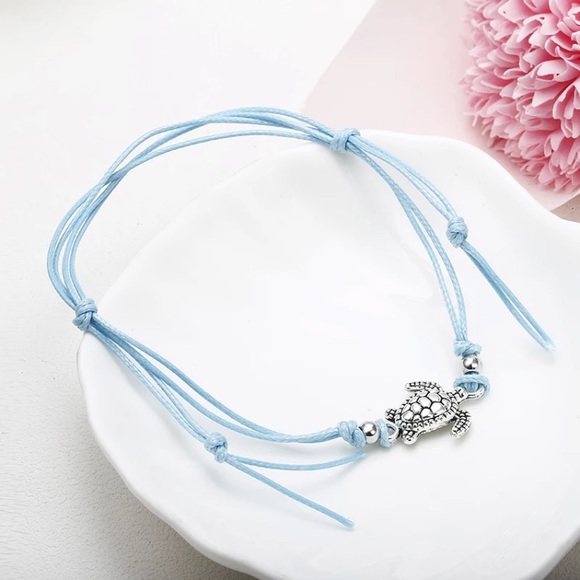 ⚜️[𝟯/$𝟭𝟴]⚜️Blue Tortoise Boho Anklet NEW - Picture 3 of 14